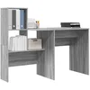 Image de vidaXL Bureau Sonoma gris 131,5 x 50 x 106,5 cm Bois d'ingénierie
