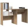Image de vidaXL Bureau Chêne artisanal Bois d'ingénierie 131,5 x 50 x 106,5 cm