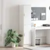 Image de vidaXL Haut Armoire Blanc 35 x 39 x 168 cm