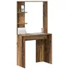 Image de vidaXL Bureau Oud Hout Bewerkt hout 78,5 x 37 x 154,5 cm