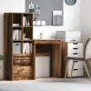 Image de vidaXL Bureau Bois ancien 60 x 40 x 76 cm