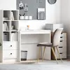 Image de vidaXL Bureau Blanc 90 x 40 x 76 cm