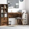 Image de vidaXL Bureau Chêne fumé 90 x 40 x 76 cm