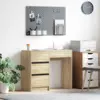 Image de vidaXL Bureau Chêne Sonoma 90 x 37,5 x 75 cm Bois d'ingénierie