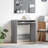 Image de vidaXL Bureau Gris Sonoma 77,5 x 43 x 79 cm Bois d'ingénierie