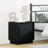 Image de vidaXL Cabinet de chevet Noir 44 x 34,5 x 45 cm Bois d'ingénierie