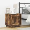 Image de vidaXL Cabinet de chevet 2 pcs Chêne fumé 44 x 34,5 x 45 cm