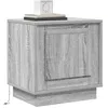 Image de vidaXL Cabinet de chevet 2 pc Gris 44 x 34,5 x 45 cm Bois d'ingénierie