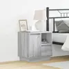 Image de vidaXL Cabinet de chevet 2 pc Gris 50 x 34,5 x 50 cm.