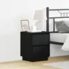 Image de vidaXL Cabinet de chevet 2 pc Chêne noir 39 x 34,5 x 50 cm