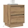 Image de vidaXL Cabinet de chevet 2 pc Chêne artisanal 39 x 34,5 x 50 cm