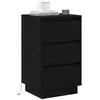 Image de vidaXL Cabinet de chevet Chêne noir 39 x 34,5 x 65 cm