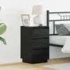 Image de vidaXL Cabinet de chevet Chêne noir 39 x 34,5 x 65 cm