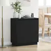 Image de vidaXL Buffet Chêne noir 71 x 34.5 x 75 cm Bois d'ingénierie