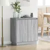 Image de vidaXL Buffet LED pour Sonoma gris 71 x 34,5 x 75 cm