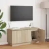 Image de vidaXL Meuble TV Chêne Sonoma 100 x 38 x 49 cm Bois d'ingénierie