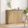 Image de vidaXL Buffet LED Chêne artisanal 90 x 32 x 75 cm Bois d'ingénierie