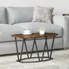 Image de vidaXL Table basse Chêne fumé 80 x 40 x 40.5 cm