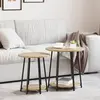 Image de vidaXL Ensemble de tables d'appoint 2 pcs Chêne Sonoma et noir
