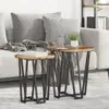 Image de vidaXL Ensemble de tables d'appoint 2 pcs Bois ancien et noir