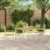 Image de vidaXL Chaise de jardin 2 pcs Huile Naturelle Bois d'Acacia Massif