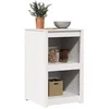 Image de vidaXL Armoire de cuisine MEPPEL Blanc 55 x 55 x 92 cm Pin massif, Meuble de cuisine moderne, rangement en pin stylé, design rectangulaire, durable et pratique pour l'intérieur
