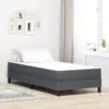Image de vidaXL Matelas de Lit avec matelas Gris 80 x 200 cm tissu