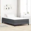 Image de vidaXL Matelas de Lit avec matelas Gris 120 x 190 cm tissu