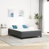 Image de vidaXL Matelas de Lit avec matelas Gris 140 x 200 cm tissu