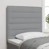 Image de vidaXL Tête de lit Gris clair 80 cm tissu