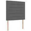 Image de vidaXL Tête de lit Gris foncé tissu