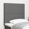Image de vidaXL Tête de lit Gris clair 100 cm Tissu en velours côtelé