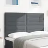 Image de vidaXL Tête de lit Gris foncé 160 cm Tissu en velours côtelé