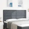 Image de vidaXL Tête de lit Gris foncé 180 cm Velours