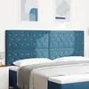 Image de vidaXL Tête de lit Bleu foncé 200 cm Velours