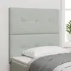 Image de vidaXL Tête de lit Gris clair 90 cm Velours