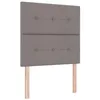 Image de vidaXL Tête de lit réglable en hauteur Taupe tissu