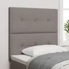 Image de vidaXL Tête de lit réglable en hauteur Taupe tissu