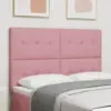 Image de vidaXL Tête de lit Rose 144 cm Velours