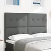 Image de vidaXL Tête de lit réglable en hauteur Gris foncé 160 cm tissu