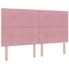 Image de vidaXL Tête de lit Rose 180 cm Velours