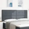 Image de vidaXL Tête de lit Gris foncé 200 cm Velours