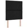 Image de vidaXL Tête de lit Noir tissu