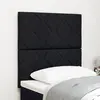 Image de vidaXL Tête de lit Noir tissu