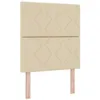 Image de vidaXL Tête de lit Crème tissu