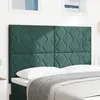 Image de vidaXL Tête de lit Vert foncé 144 cm Velours