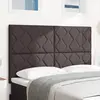 Image de vidaXL Tête de lit Marron foncé 160 cm tissu
