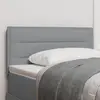 Image de vidaXL Tête de lit LED avec bandes LED Gris clair 90 cm tissu