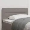 Image de vidaXL Tête de lit LED Taupe tissu