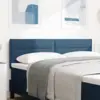 Image de vidaXL Tête de lit LED avec bandes LED Bleu 144 cm tissu